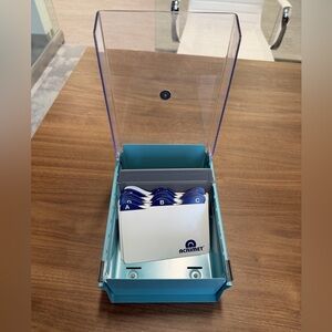 Rolodex - all ABCs, light blue, magnetic